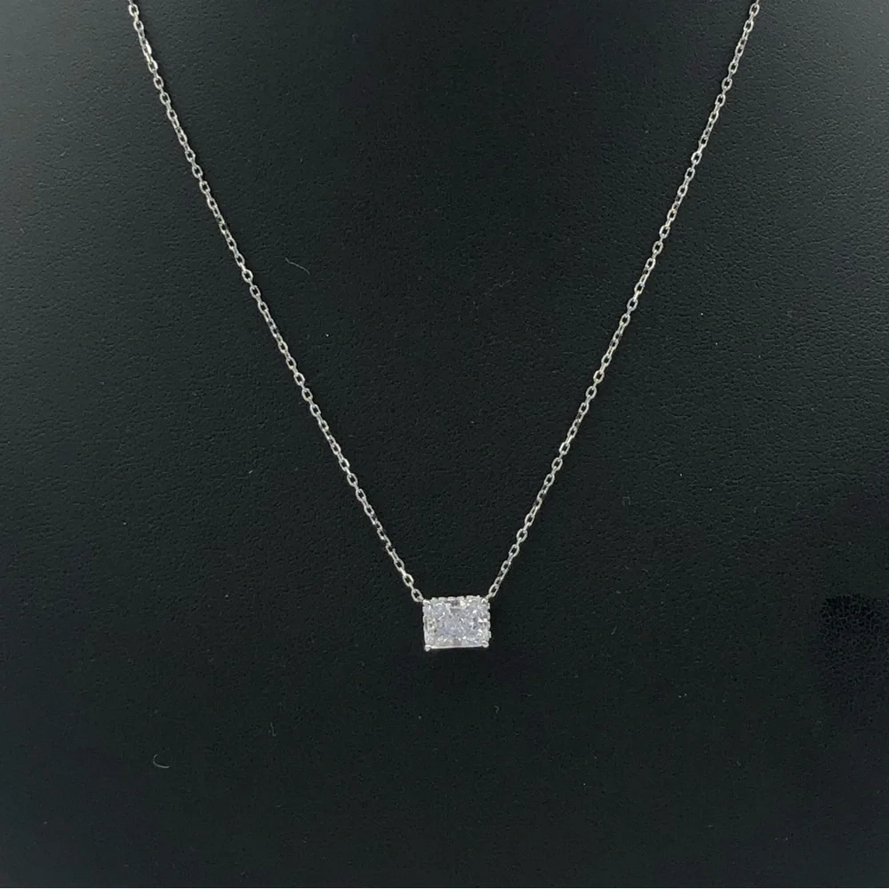 1.75ct Radiant Cut Necklace - Picture 11 of 16